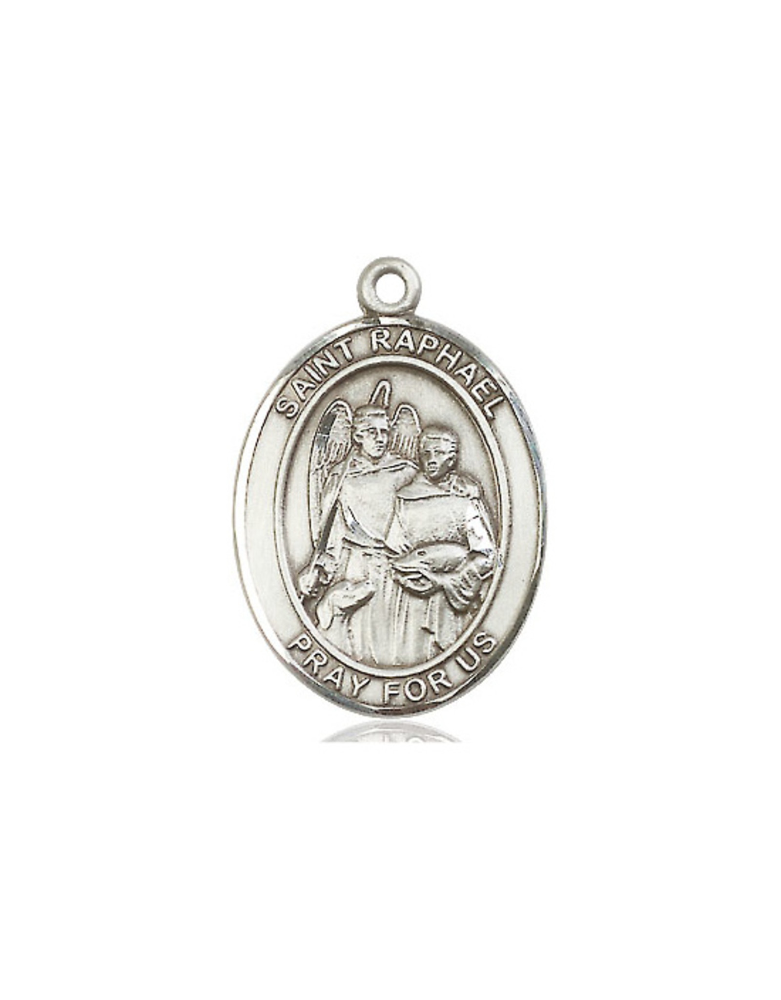 Bliss St. Raphael Medal, Sterling Silver