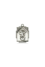 Bliss St. Michael the Archangel Medal - Square, Sterling Silver