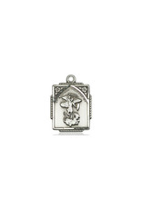 Bliss St. Michael the Archangel Square Medal Sterling Silver