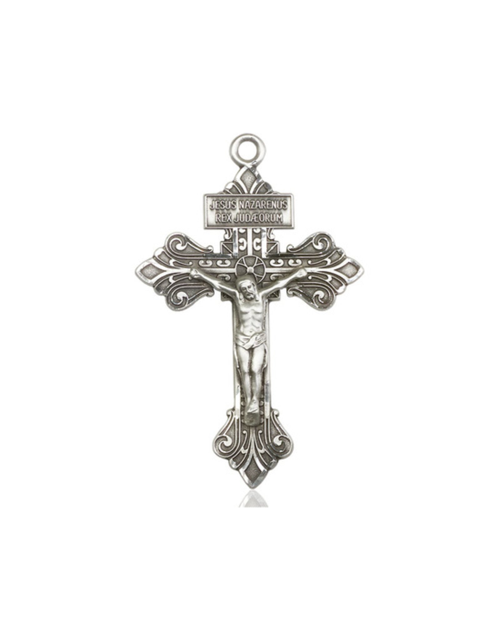 MEDAL CRUCIFIX STERLING SILVER