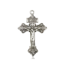 Bliss Crucifix Medal - Pardon, Sterling Silver