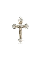 Bliss Crucifix Medal, Two-Tone Gold Filled/Sterling Silver 2622GF/SS