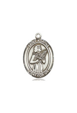 Bliss St. Agatha Medal, Sterling Silver