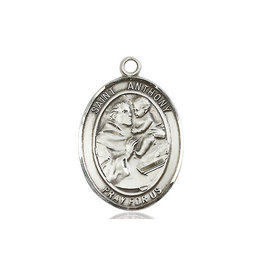 Bliss St. Anthony Medal, Sterling Silver