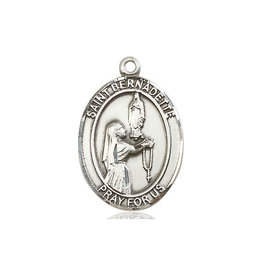 Bliss St. Bernadette Medal Sterling Silver