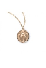 Miraculous Medal, Round, Gold Over Sterling Silver, 18" Chain