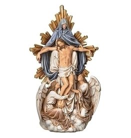 Roman Angels with Christ Statue, 13.25"