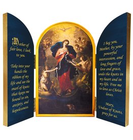 Mary Undoer of Knots Triptych Plaque