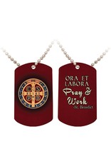 Nelson Art St. Benedict Medal Dog Tag
