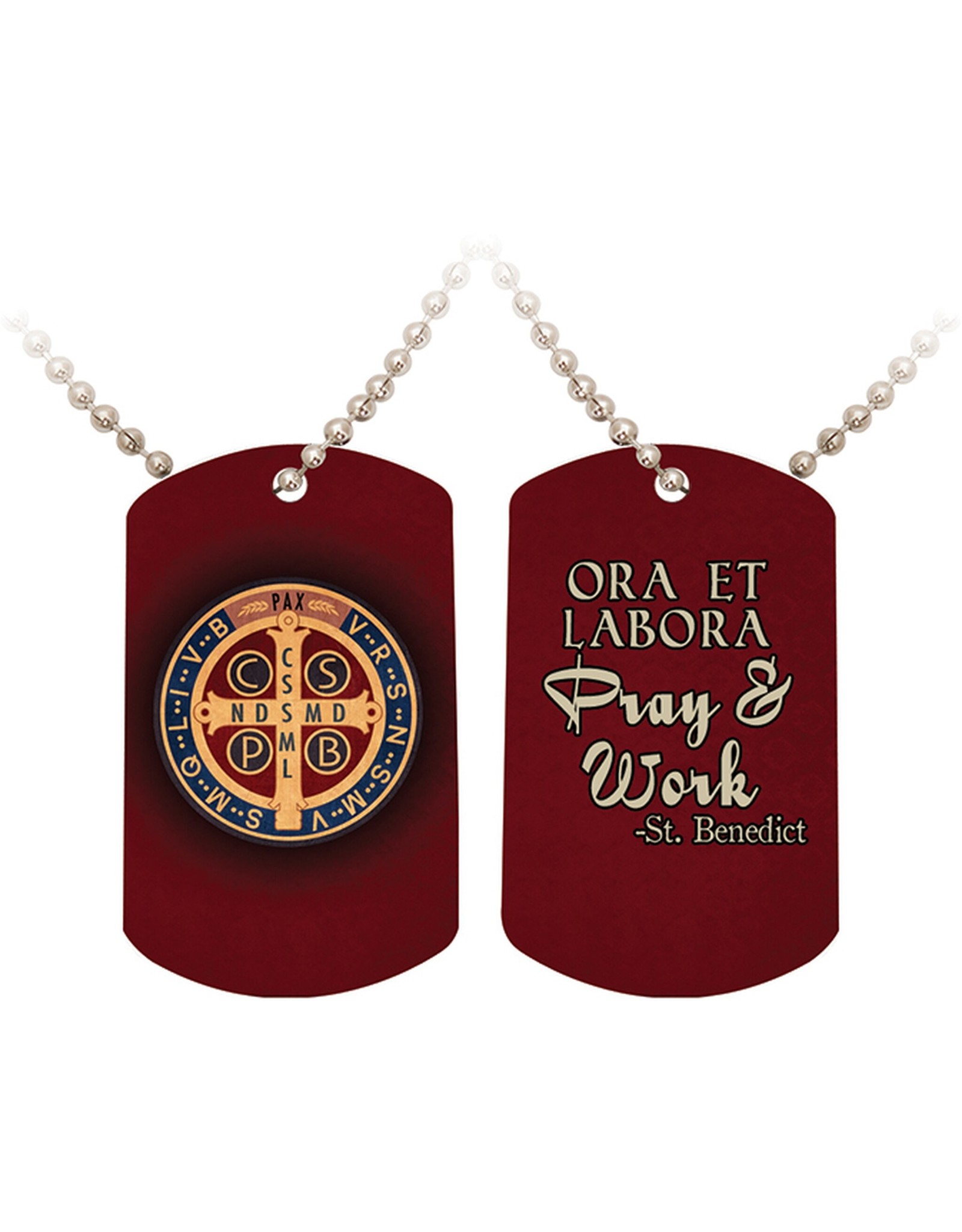 Nelson Art St. Benedict Medal Dog Tag