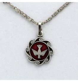 Devon Confirmation Necklace - Holy Spirit with Scroll Chain