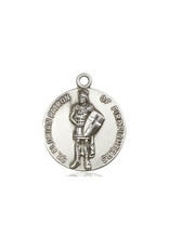 Bliss St. Florian Medal - Patron of Firefighters, Sterling Silver