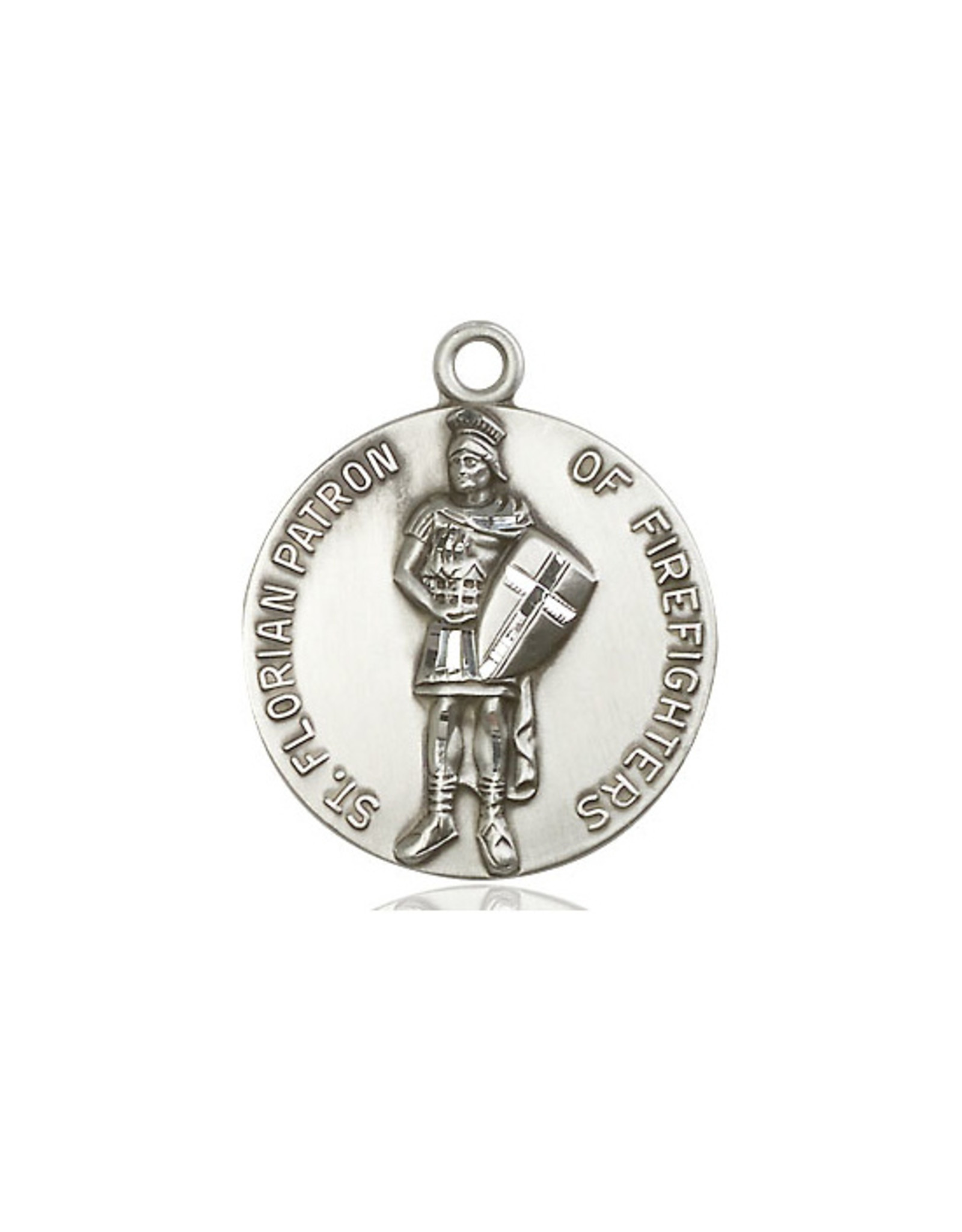 Bliss St. Florian Medal - Patron of Firefighters, Sterling Silver