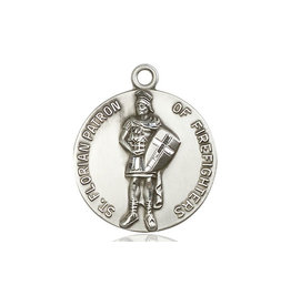Bliss St. Florian Medal - Patron of Firefighters, Sterling Silver