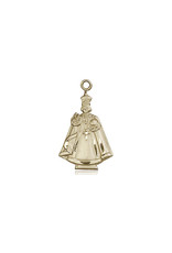 Bliss Infant of Prague Medal, Gold Filled