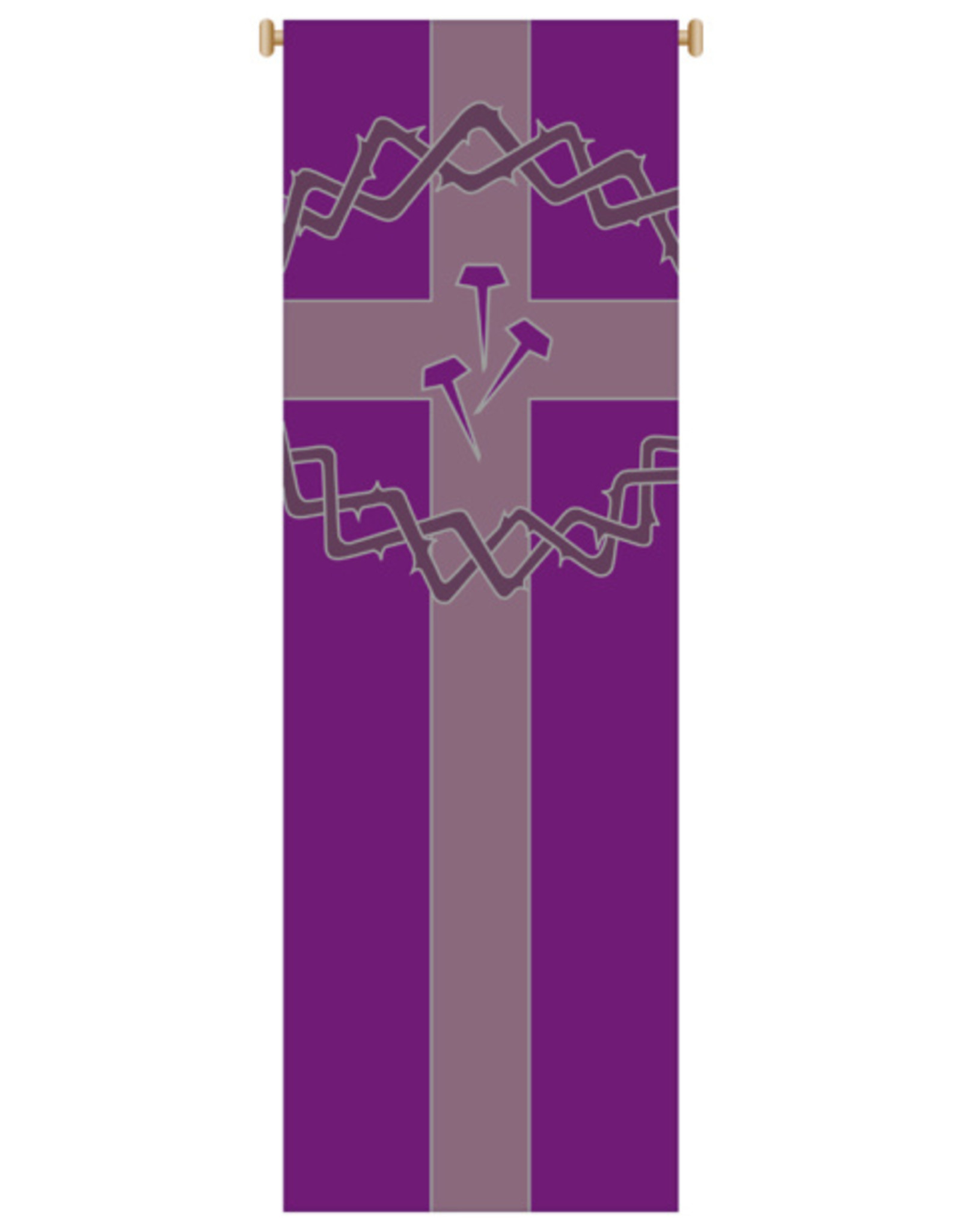 Slabbinck Crown/Nails/Cross Purple Banner