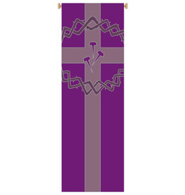 Slabbinck Crown/Nails/Cross Purple Banner