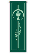 Slabbinck Green Chalice with Host & Grapes Banner