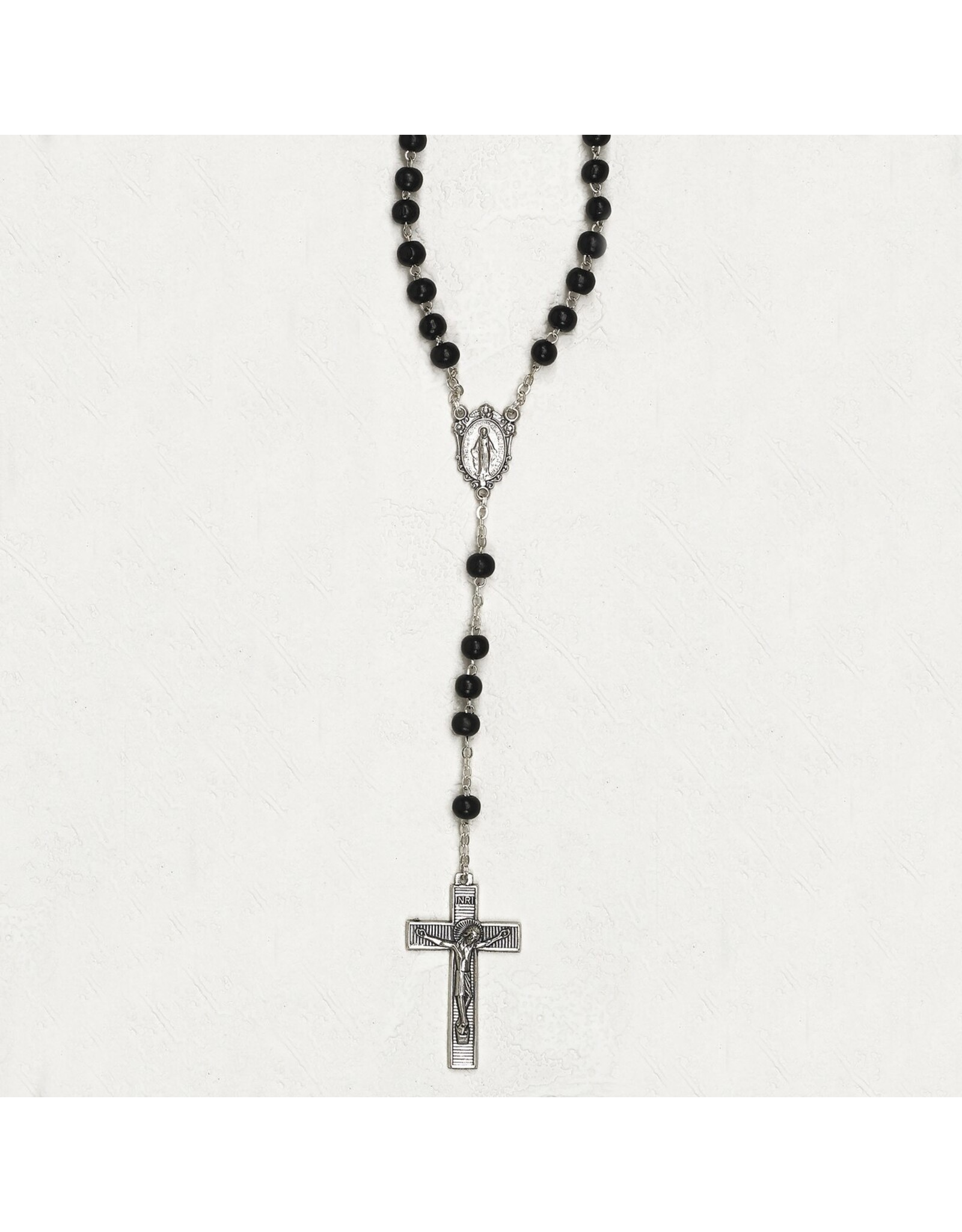 Tuscan Hills Rosary - Black Wood Bead