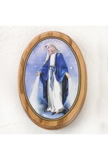 Tuscan Hills Rosary Box - Our Lady of Grace - Olive Wood