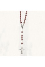 Tuscan Hills Rosary - Red/Pink Imitation Murano Bead