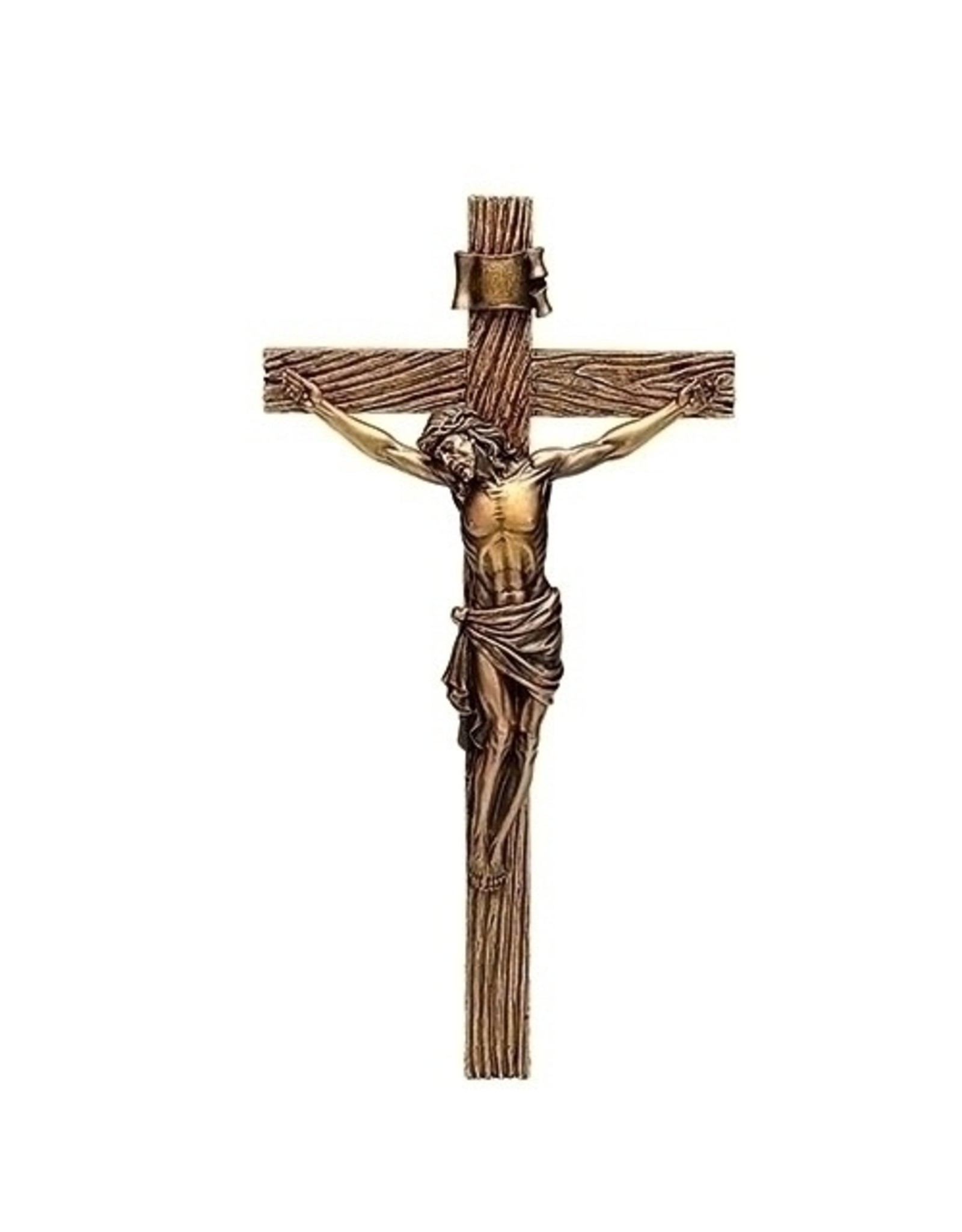 Roman Antique Gold Wall Crucifix 8.5"