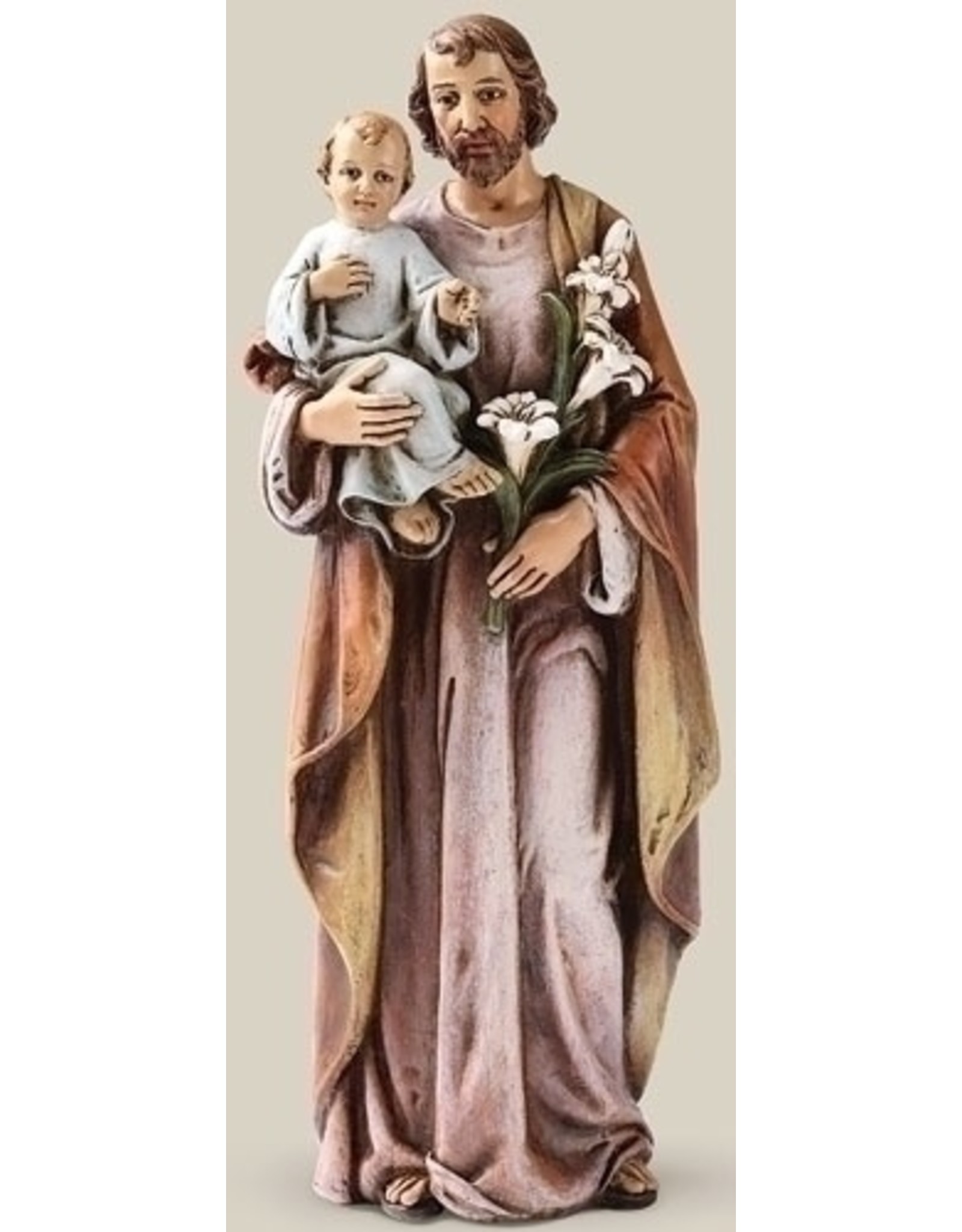 Roman St. Joseph & Baby Statue (6.25")