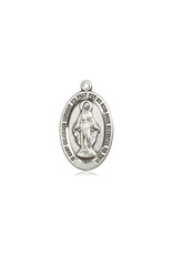 Bliss Miraculous Medal - Oval, Sterling Silver