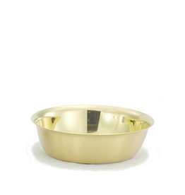 Open Ciborium, Gold Plated Bowl with Satin Finish