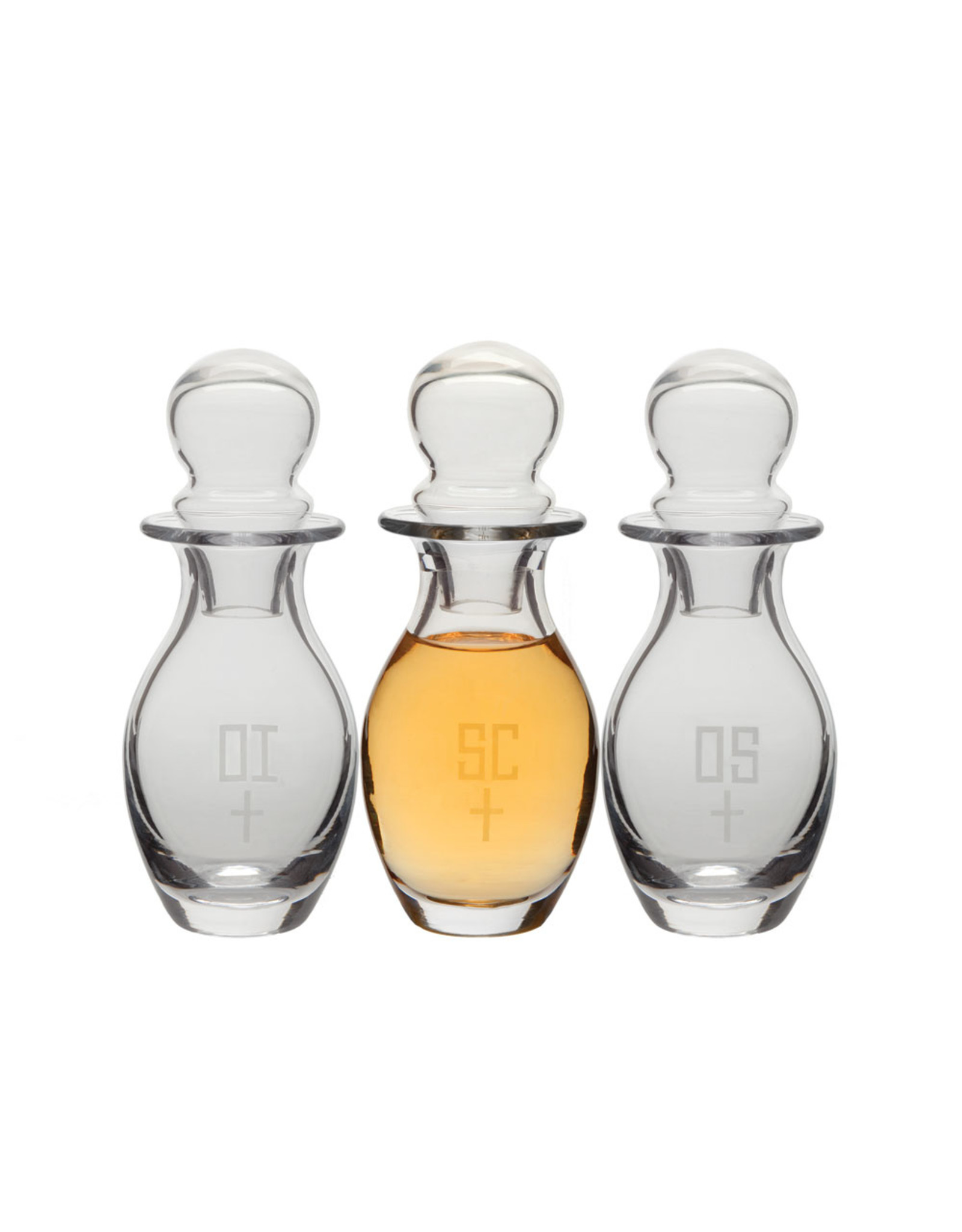 Alviti Creations Glass Chrismal Set, 6oz each