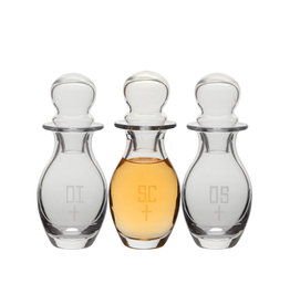 Alviti Creations Glass Chrismal Set, 6oz each