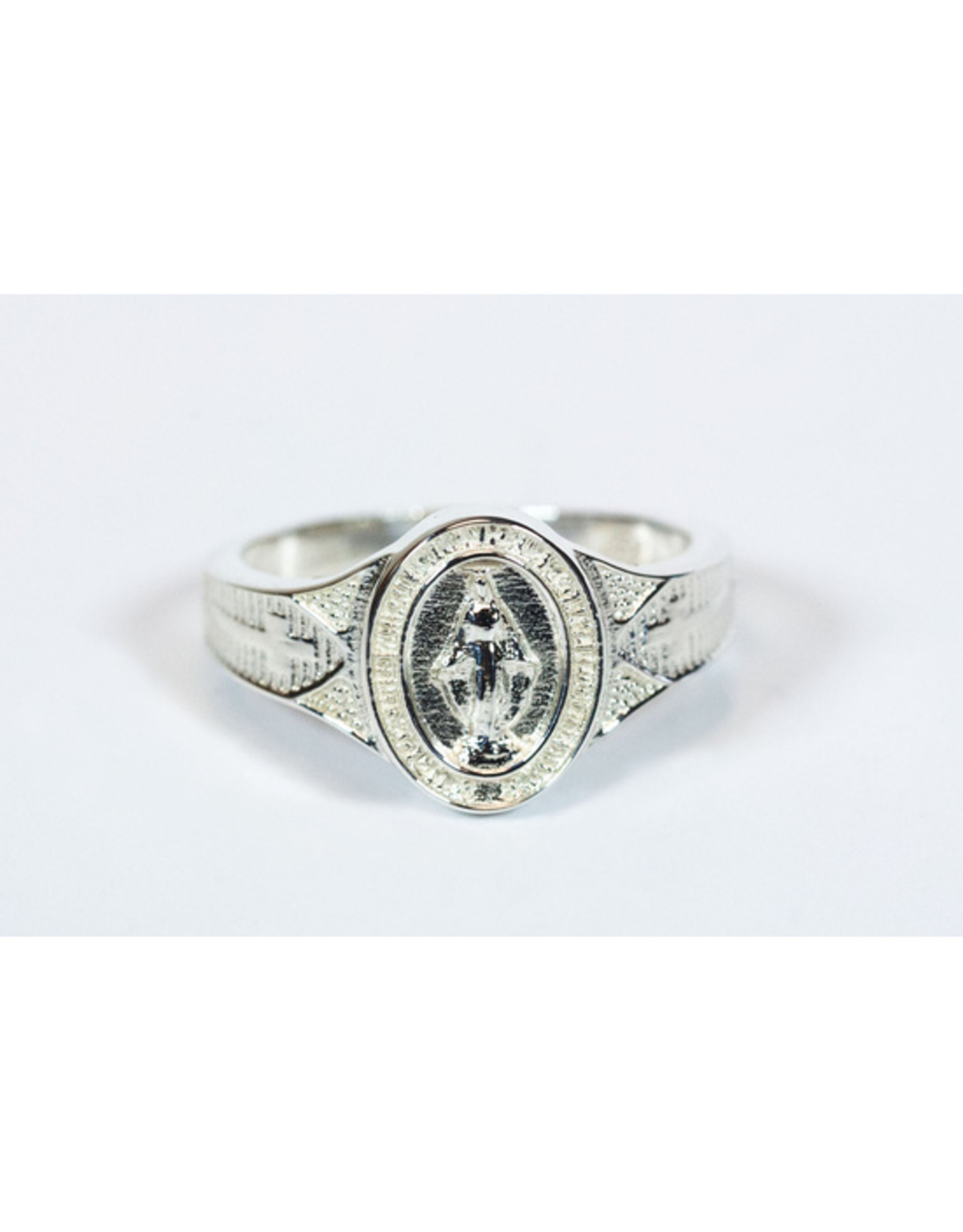 Bliss Ring - Miraculous Medal, Sterling Silver Sizes 5-10