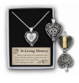 Cathedral Art Always in My Heart Necklace with Vial for Ashes