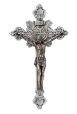 Goldscheider Benedictine Crucifix - Pewter/Bronze (7.75")