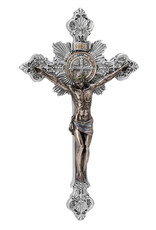 Goldscheider Crucifix, Benedictine - Pewter/Bronze (7.75")