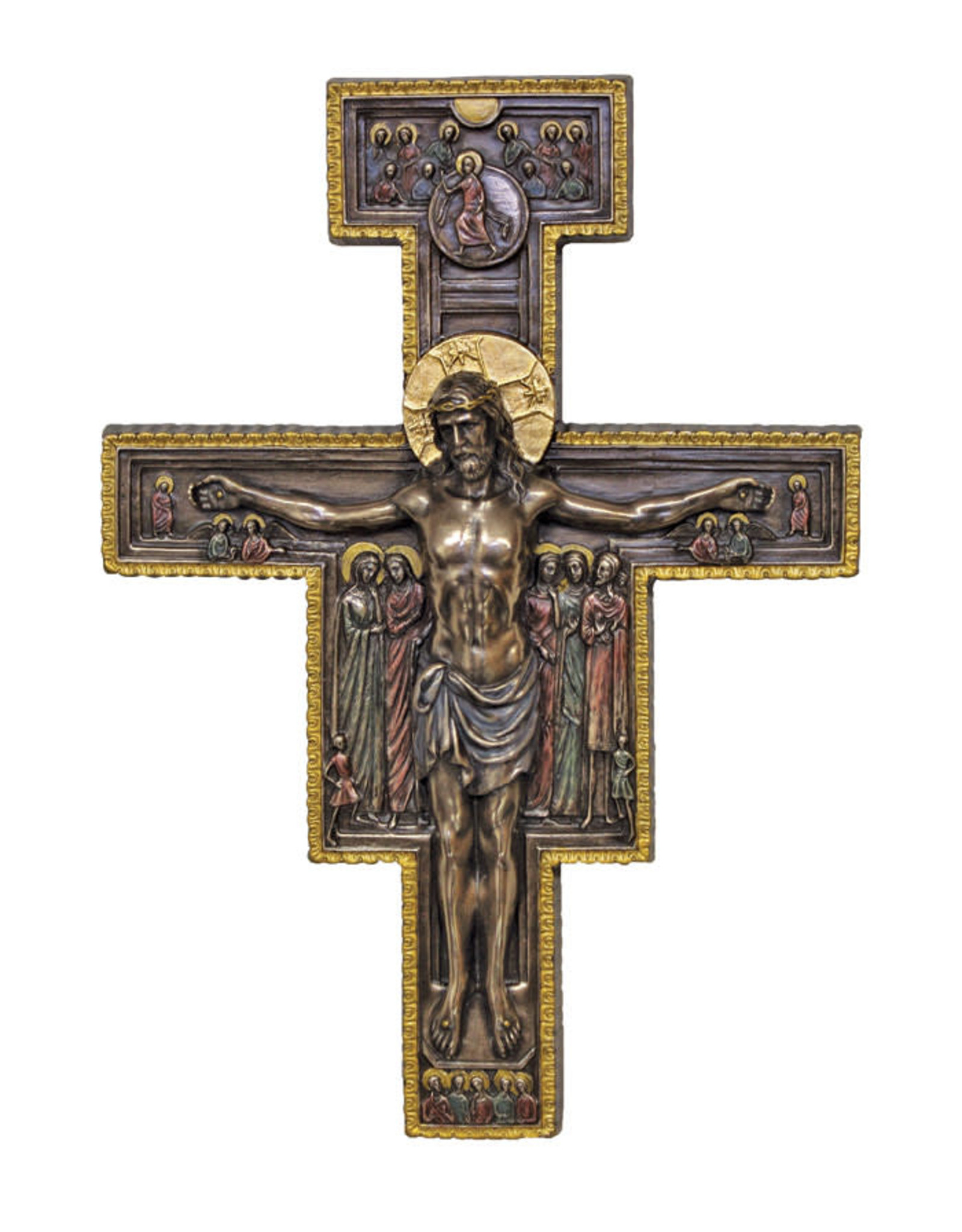 Goldscheider Crucifix - San Damiano, Bronze (7x10")