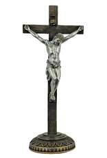 Goldscheider Standing Crucifix - Pewter/Bronze (13.75")