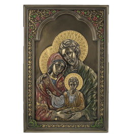 Goldscheider Plaque Holy Family Bronze 6x9