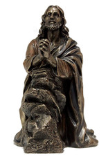 Goldscheider Statue Christ Praying 7.5" Bronze