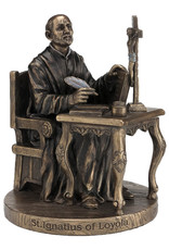 Statue Ignatius of Loyola 6.5" Bronze