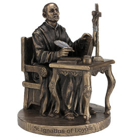 Statue Ignatius of Loyola 6.5" Bronze