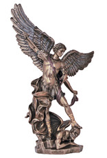 Goldscheider St. Michael Statue, Bronze (14.5")