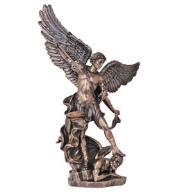 St. Michael Statue, Bronze (14.5")