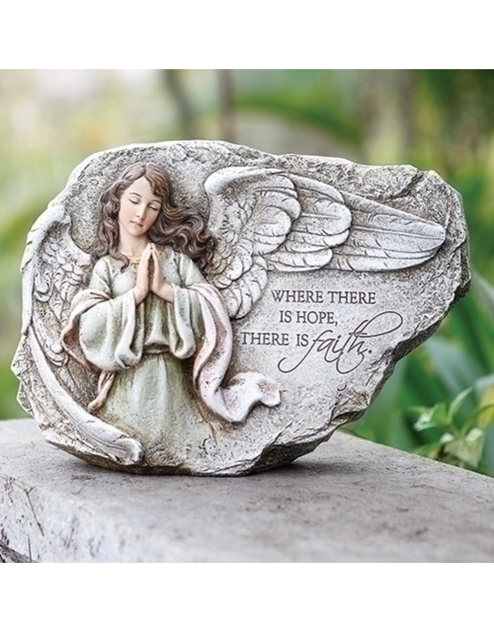 Roman Praying Angel Garden Stone