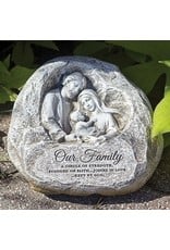 Roman Holy Family Garden Stone