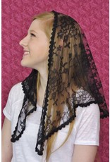 Veils by Lily Veil - Black Lace Mantilla