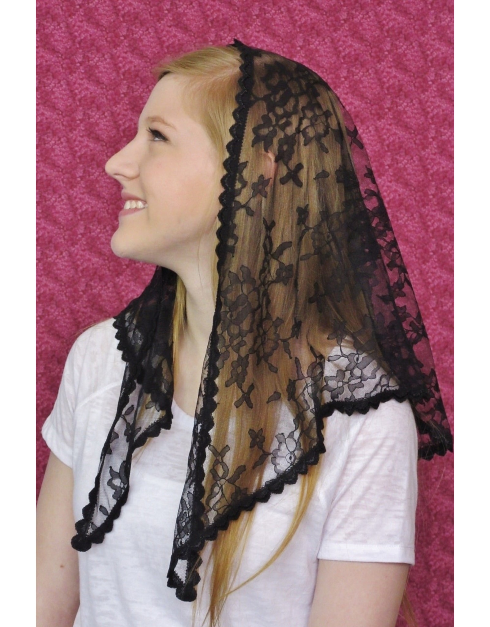 Veils by Lily Veil - Black Lace Mantilla