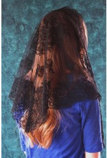 Veils by Lily Veil - Black Authentic Spanish Floral Mantilla