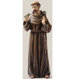 Roman St. Francis with Birds Statue (Renaissance Collection), 6.25"