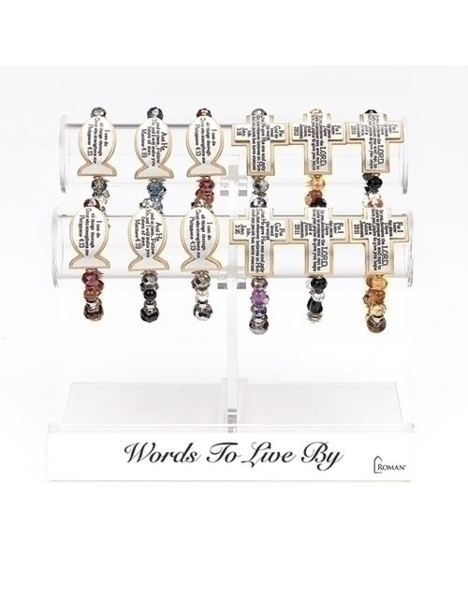 Words to Live By Scripture Bracelet